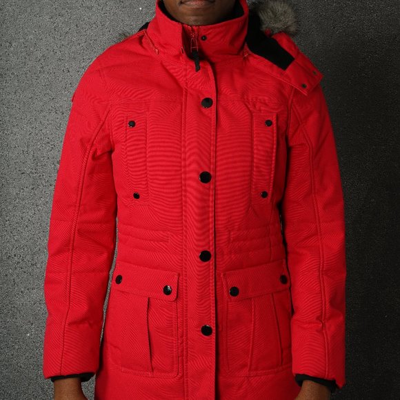 Women's Windriver T-Max Winter Fall Parka Red Jacket - Picture 3 of 16